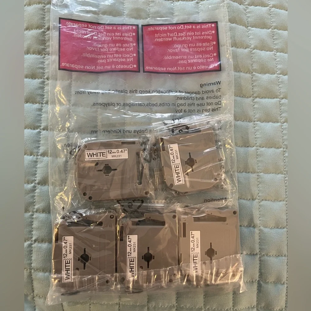 Label maker tape cartridges